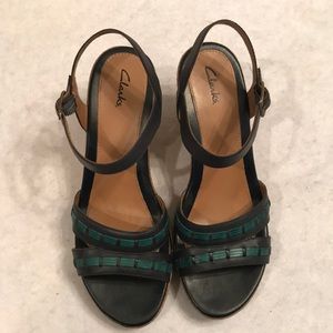 Clarks wedge heels